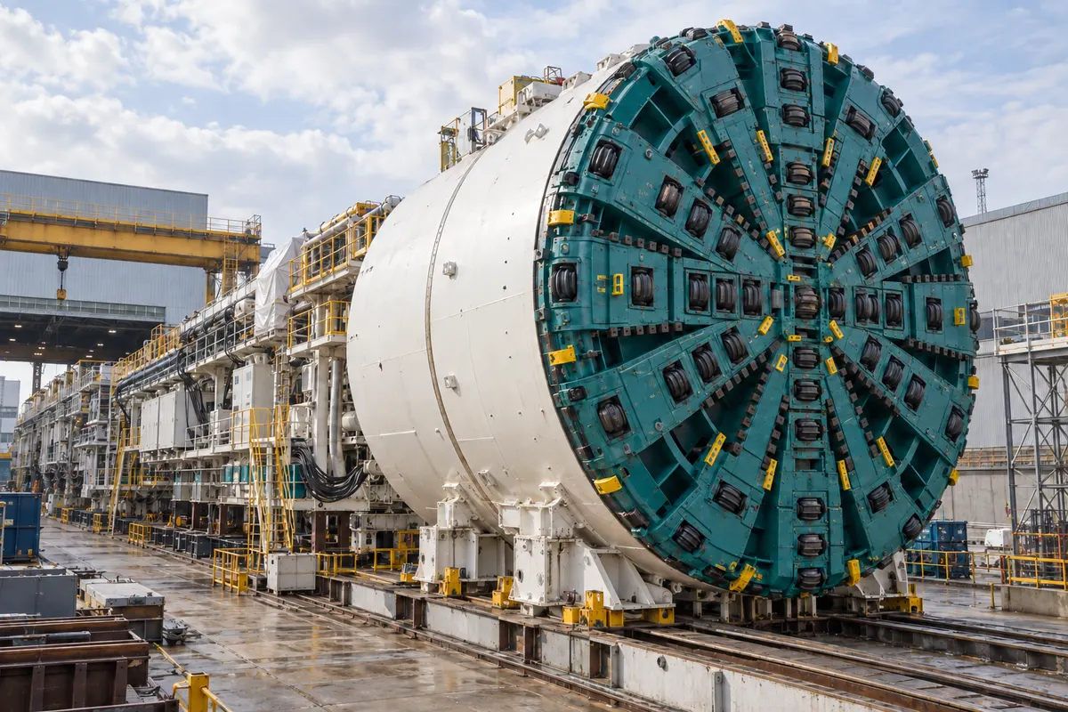Tunnel boring machine for a major civil infrastructure project