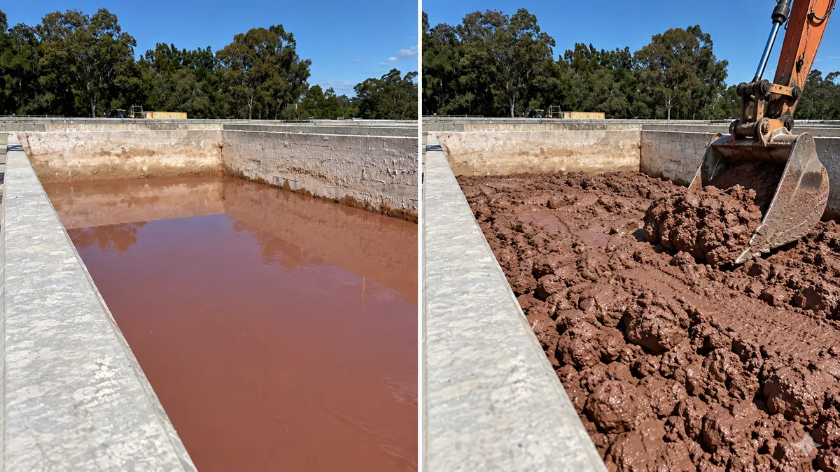 Construction Muck and Grout Waste application